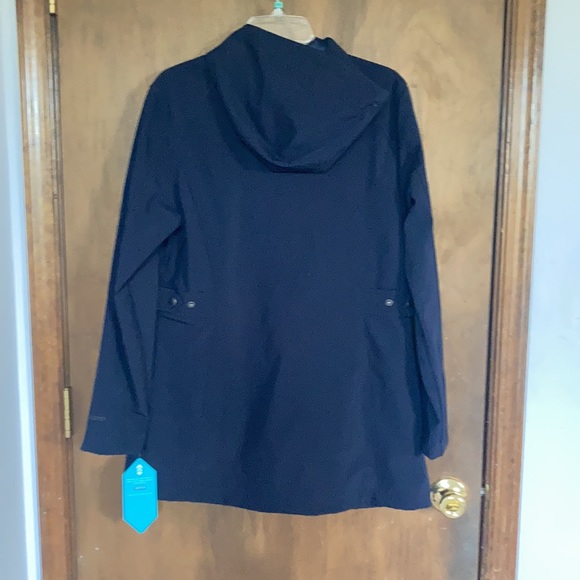 Relist12/9 Free Country soft shell coat w hood faux fur lining water resistant L - Picture 10 of 17